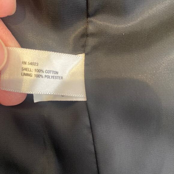 GAP Velour Black Men’s Blazer Jacket Button Close EUC Sz Sm Cotton Career Preppy - Picture 8 of 13